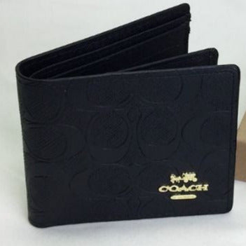 Embossed Logo Bi-Fold Wallet