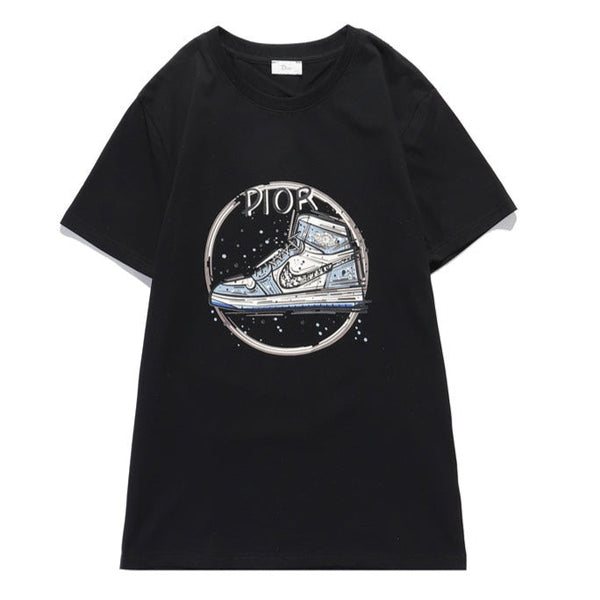 Luxurious  Trainer Sneaker Printed Logo Tee