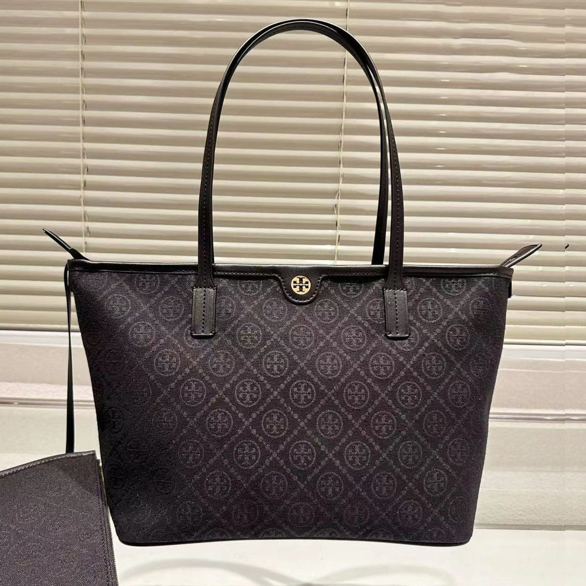 Small T Monogram Jacquard Tote bag