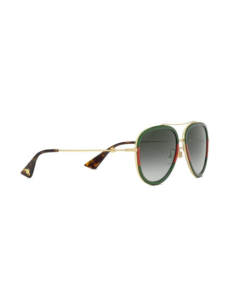 Imported Pilot-Frame Metal Sunglasses For Women