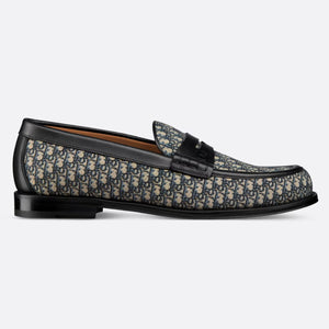 Men Branded Oblique Jacquard Loafers