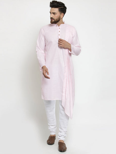 Designer Full Sleeve Linen Kurta Pajama Set