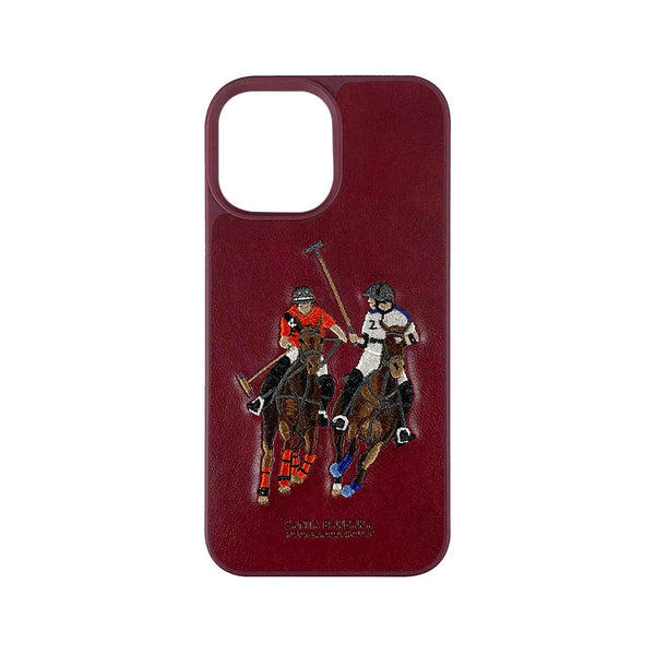 Santa Barbara Polo Jockey Back Case Cover for Apple iPhone - Red