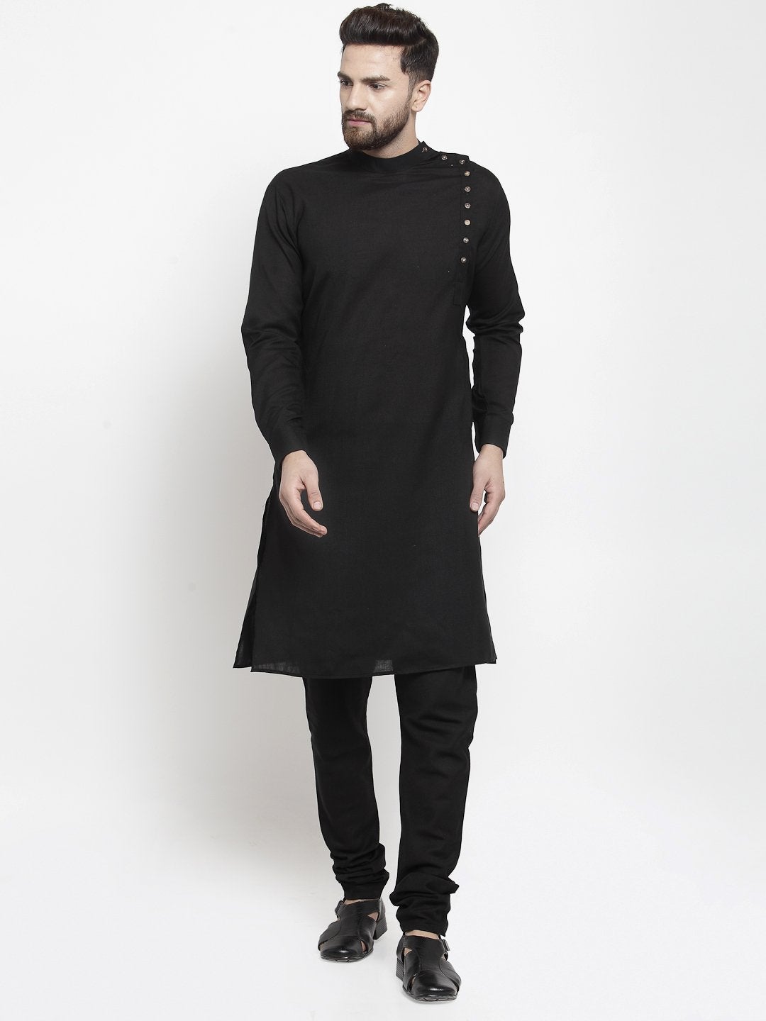 black kurta pajama