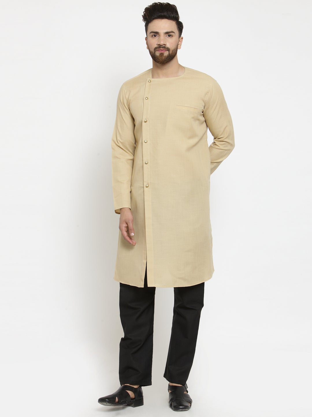 Designer Linen Kurta Pajama Set