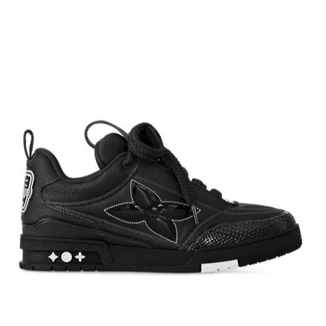 Men Latest Black Skate Sneakers