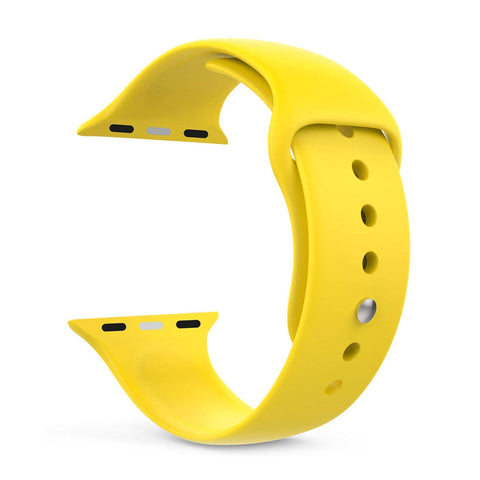 Silicone Sports Watch Strap for Apple Watch Series 5/4/3/2/1 (Yellow)