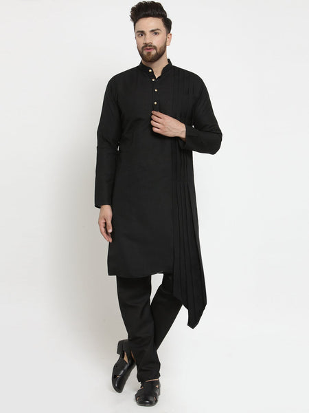 Designer Full Sleeve Linen Kurta Pajama Set