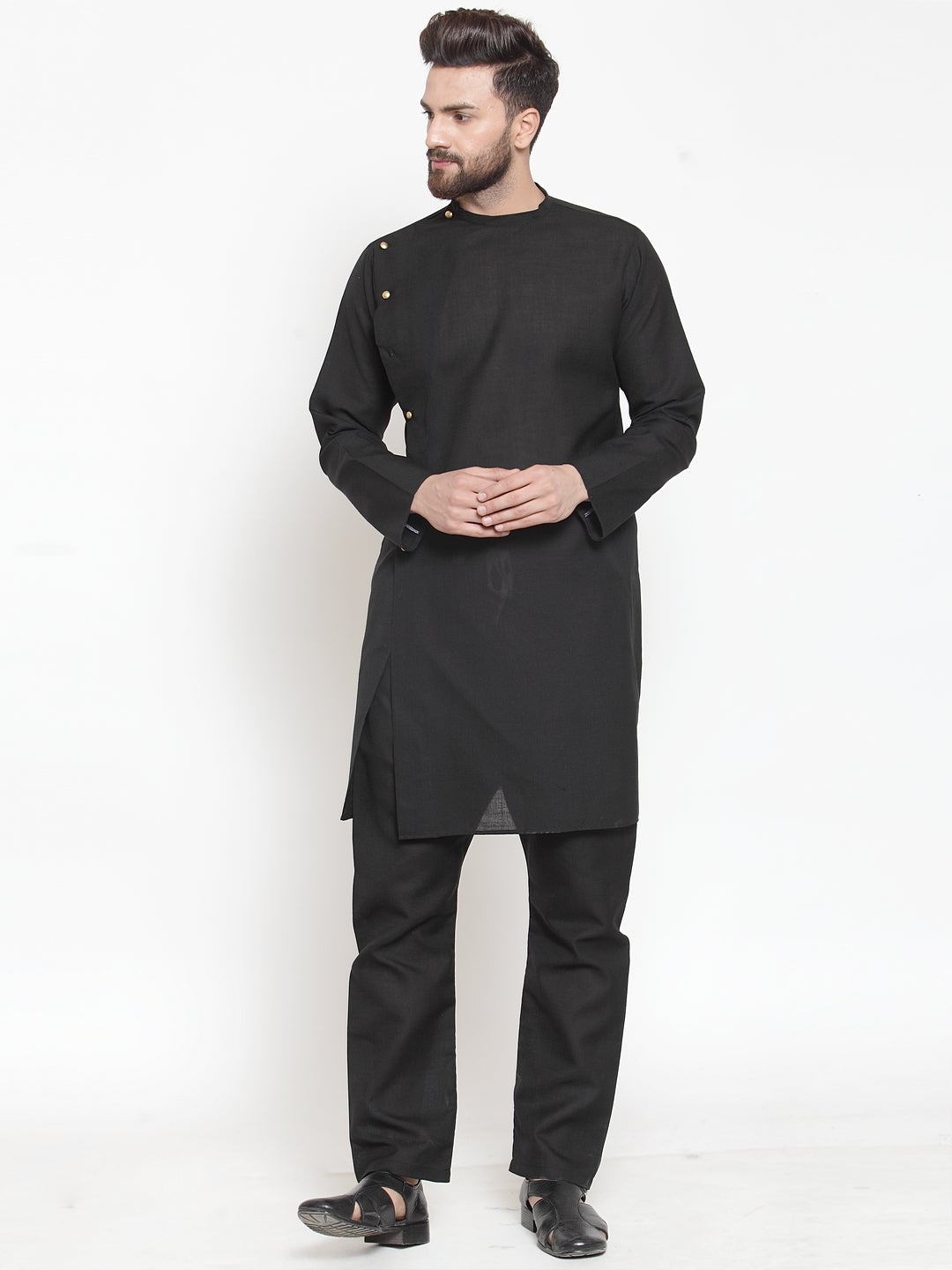 Designer Linen Kurta Pajama Set