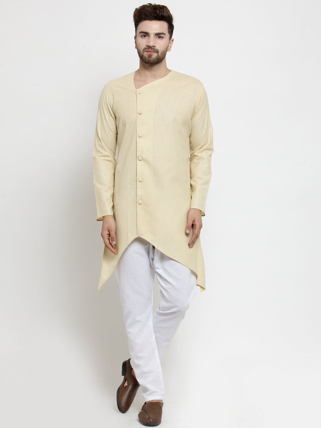 Designer Linen Kurta Pajama Set