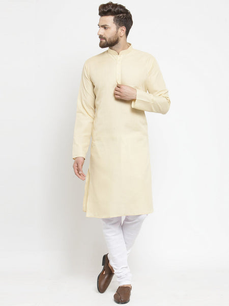 Designer Full Sleeve Linen Kurta Pajama Set