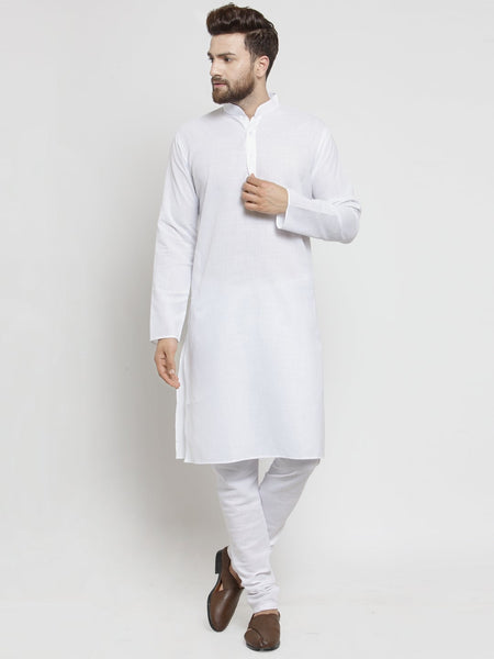 Designer Full Sleeve Linen Kurta Pajama Set