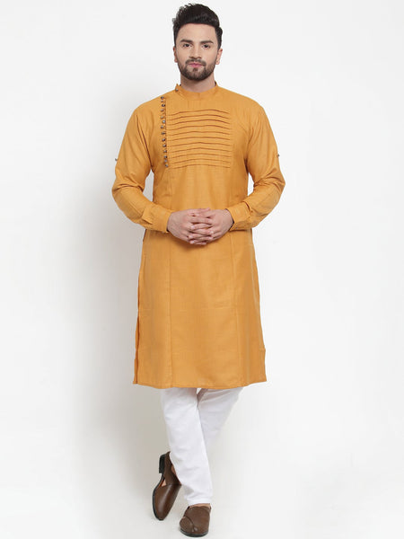 Designer Linen Kurta Pajama Set