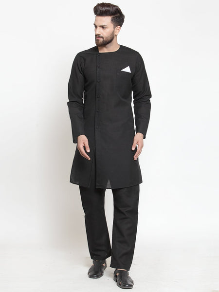 Designer Linen Kurta Pajama Set