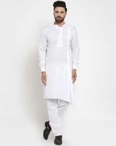 Designer Full Sleeve Linen Kurta Pajama Set