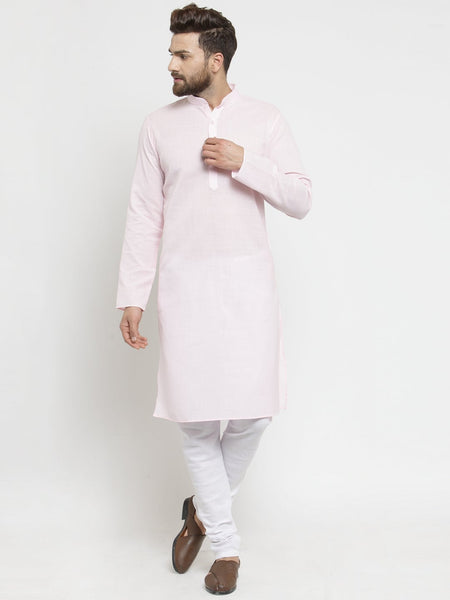 Designer Full Sleeve Linen Kurta Pajama Set