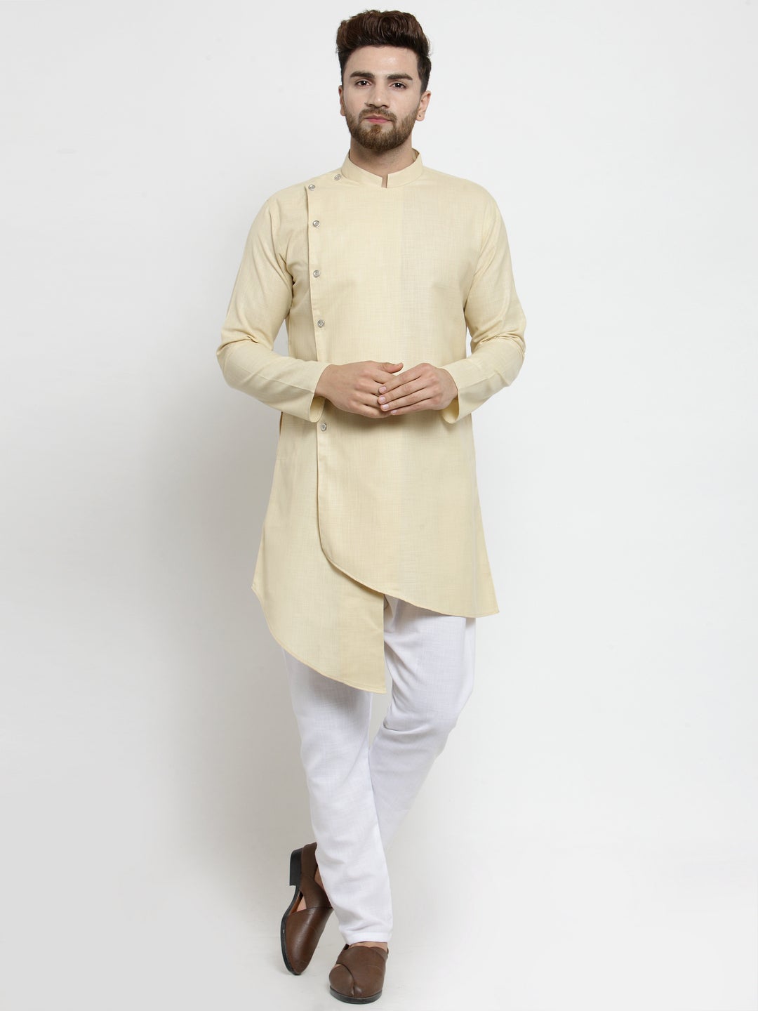 Designer Linen Kurta Pajama Set