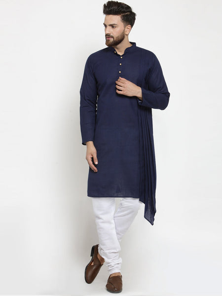 Designer Full Sleeve Linen Kurta Pajama Set