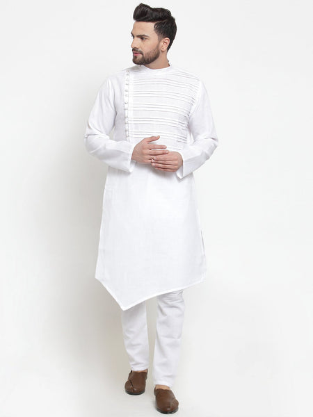 Designer Linen Kurta Pajama Set