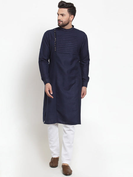 Designer Linen Kurta Pajama Set