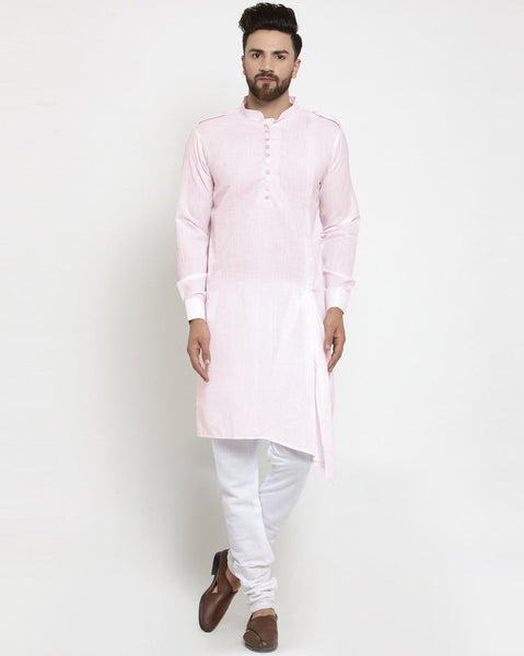 Designer Full Sleeve Linen Kurta Pajama Set