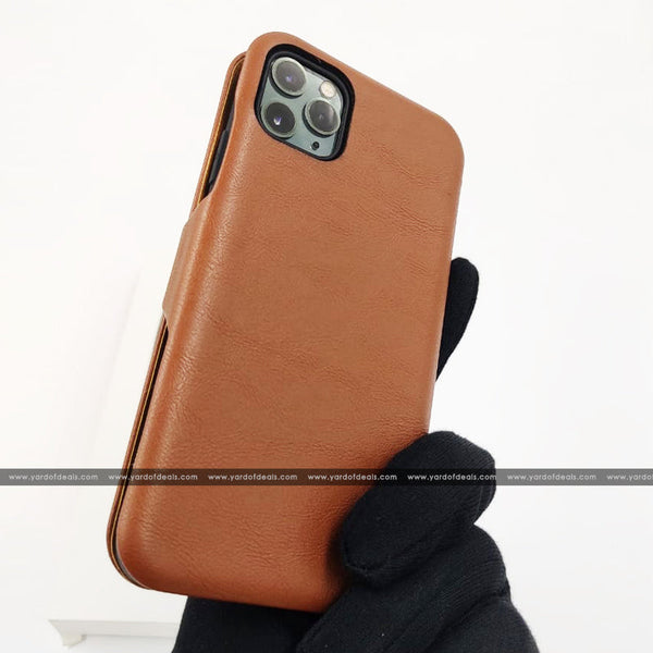 New Breed Leather Flip Case Cover for iPhone, Samsung, OnePlus & Vivo