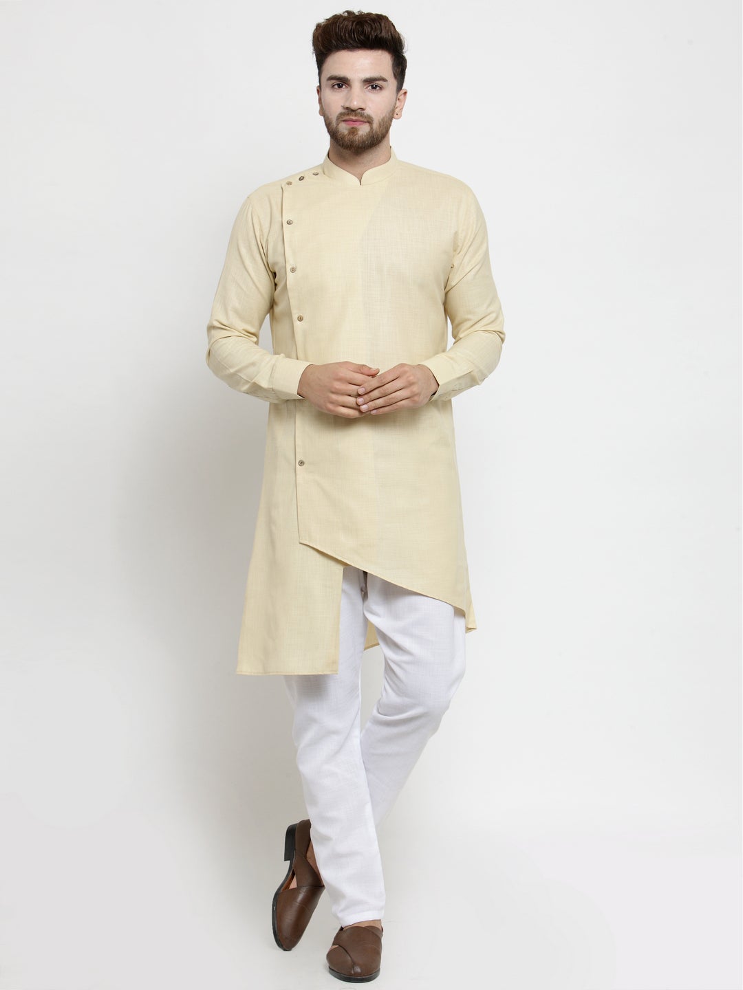 Designer Linen Kurta Pajama Set