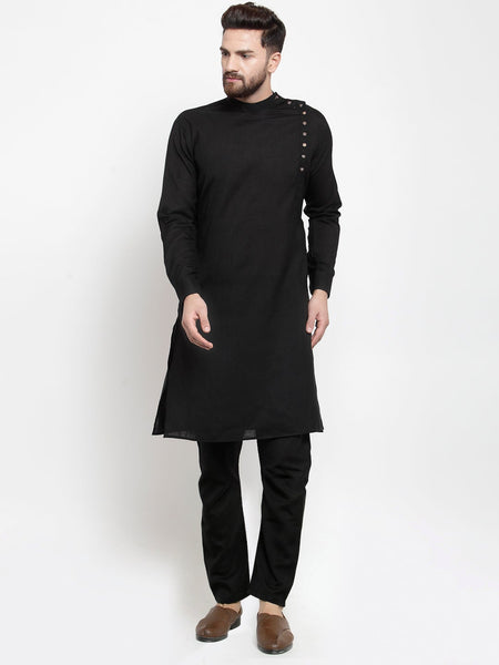 Designer Linen Kurta Pajama Set