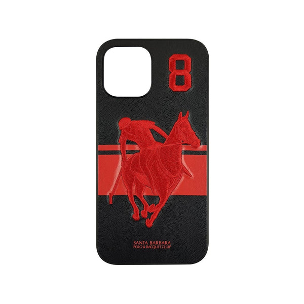 Santa Barbara Polo Garner Back Case Cover for Apple iPhone - Red & Black