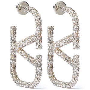 VLogo Signature Crystal Earrings