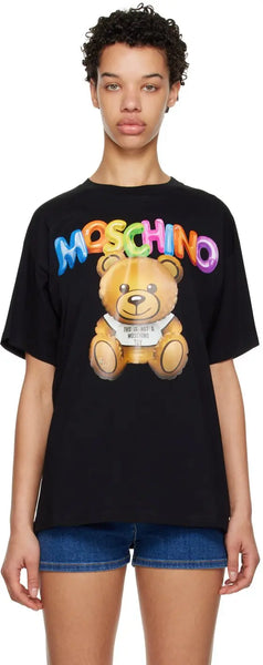 Black Inflatable Teddy Bear T-Shirt