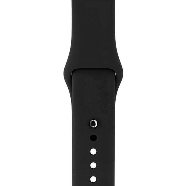 Silicone Sports Watch Strap for Apple Watch Series 5/4/3/2/1 (Dark Grey)