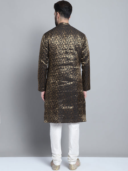 Designer Brocade Kurta Pajama Set by Luxury at Less