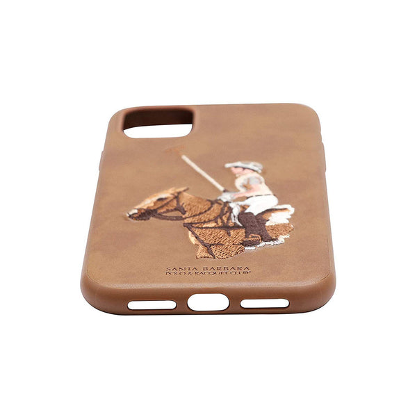 Santa Barbara Polo Jockey Brown Back Case Cover for Apple iPhone 11, 12, 13 & 14 Series