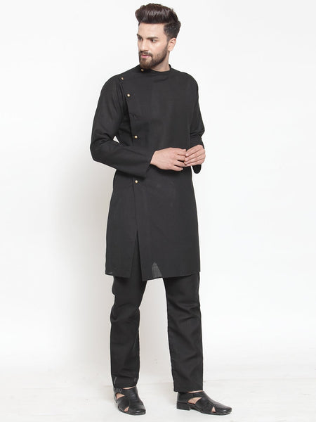 Designer Linen Kurta Pajama Set