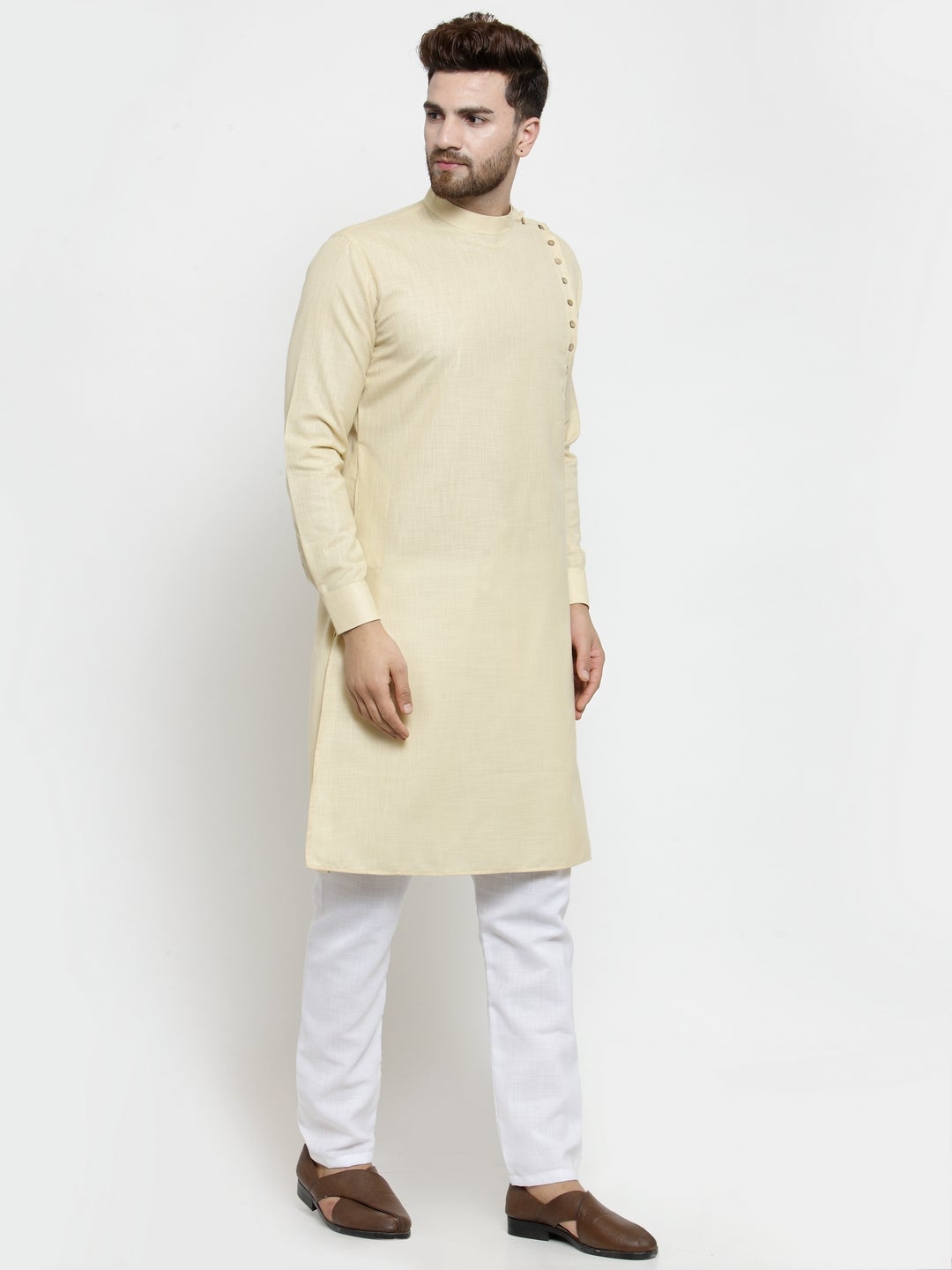 Designer Linen Kurta Pajama Set