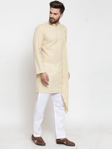 Designer Full Sleeve Linen Kurta Pajama Set