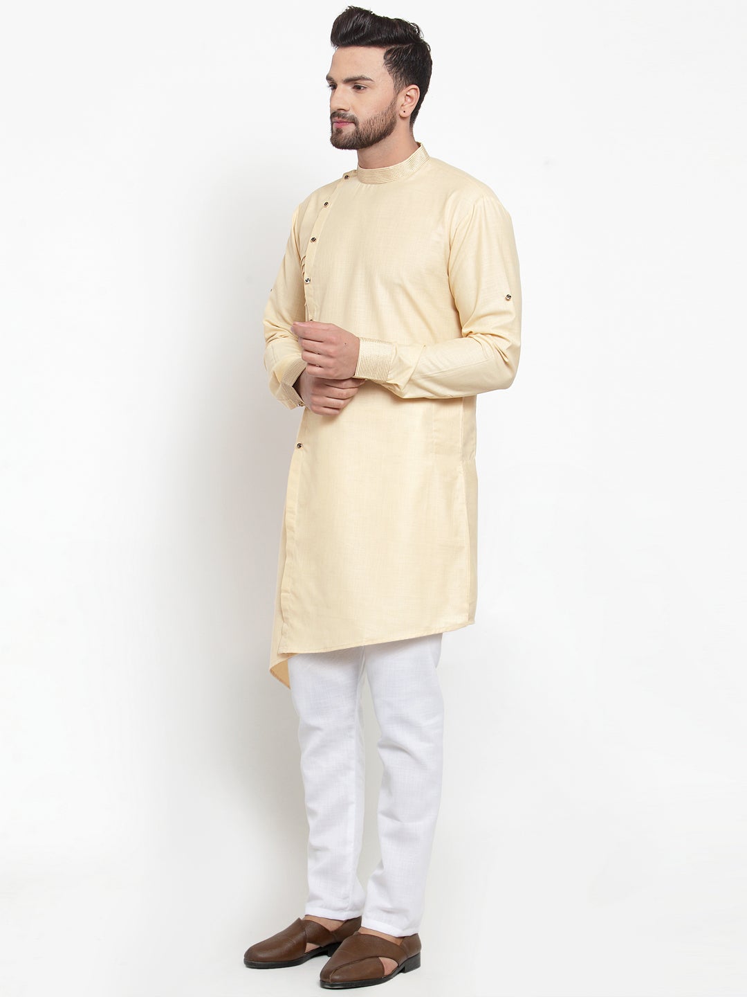 Designer Linen Kurta Pajama Set