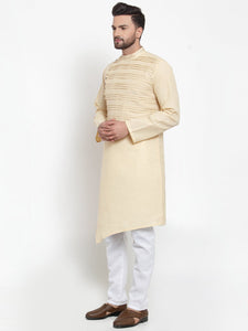 Designer Linen Kurta Pajama Set