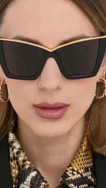 Over Size Retro Cat Eye Sunglasses