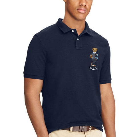 Elegant Polo Bear Slim Fit Polo Shirt