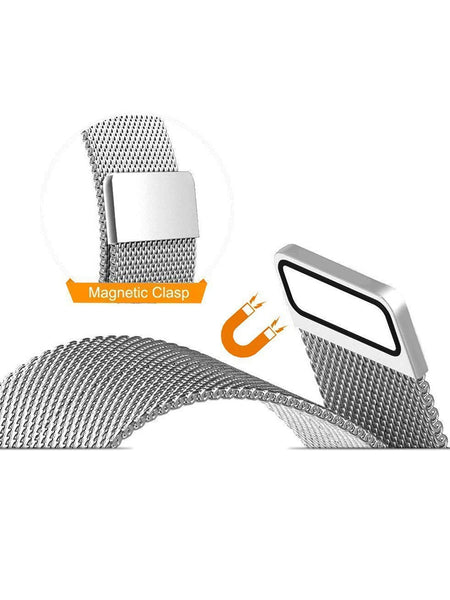 Stainless Steel Watch Strap for Apple Watch Series 5/4/3/2/1 (Silver)