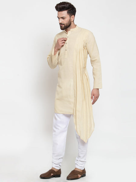 Designer Full Sleeve Linen Kurta Pajama Set