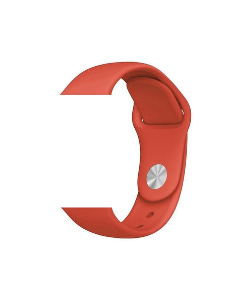 iWatch Soft Silicone Strap Compatible with Apple Watch (Coral)