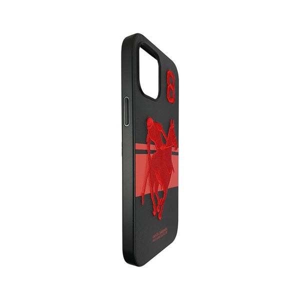 Santa Barbara Polo Garner Back Case Cover for Apple iPhone - Red & Black