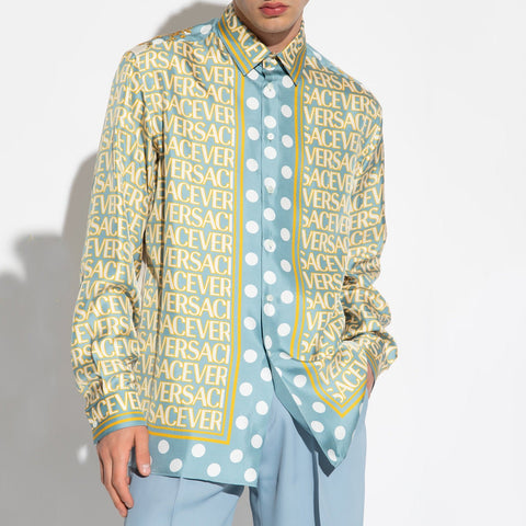 Latest Polka Dots Pattern Shirt For Men