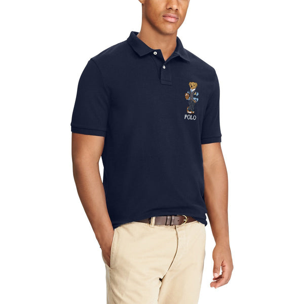 Stylish and Branded Polo Embroidered Bear Slim Fit Tee