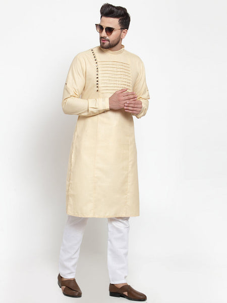 Designer Linen Kurta Pajama Set