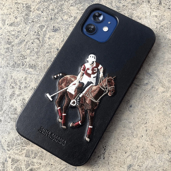 Santa Barbara Polo Jockey Back Case Cover for Apple iPhone 11, 12, 13 & 14 Series