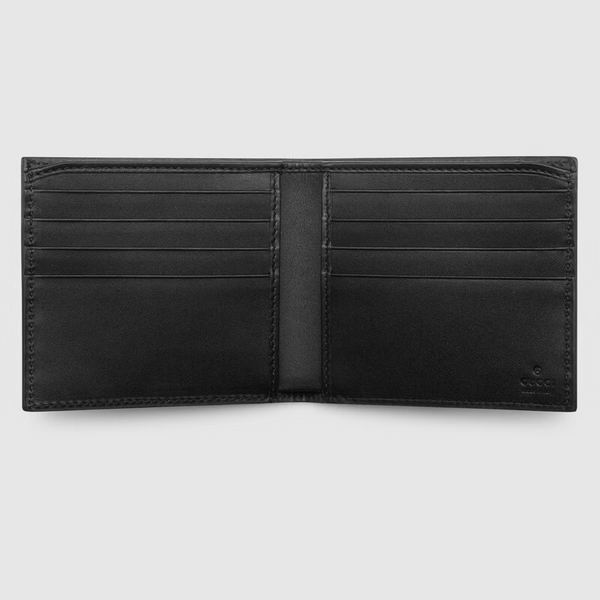 Morpheus Logo Fluffy Black Leather Bifold